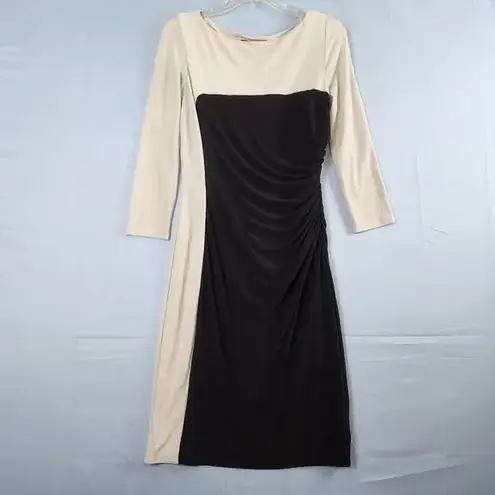 Ralph Lauren  Black and White Long Sleeve Dress