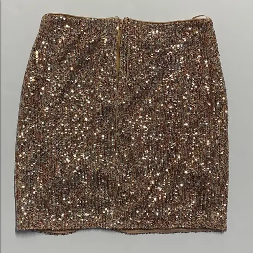 City Studio Sequin Embellished Gold Skirt Size 7