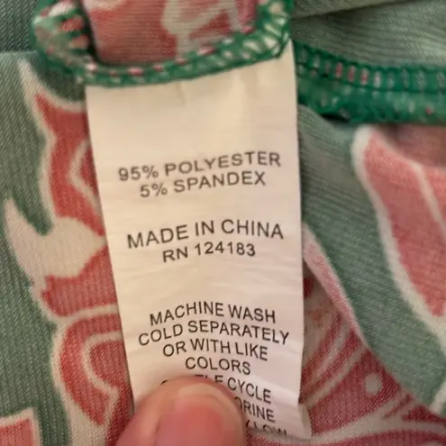 Jon & anna Green Ruffled Short Sleeve Blouse