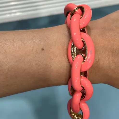 BaubleBar Pink Chain Link Bracelet 7in’