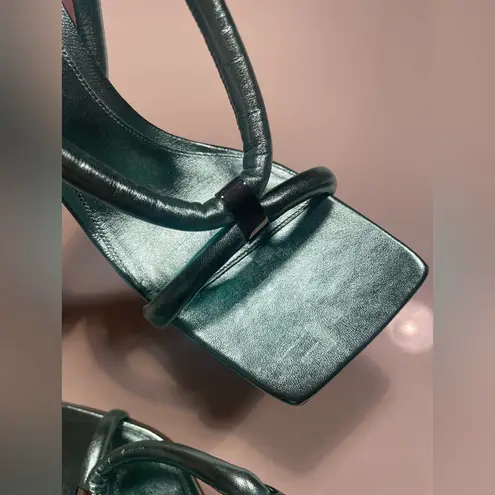 Bottega Veneta Stretch Slingback Sandals in Blue Lagoon