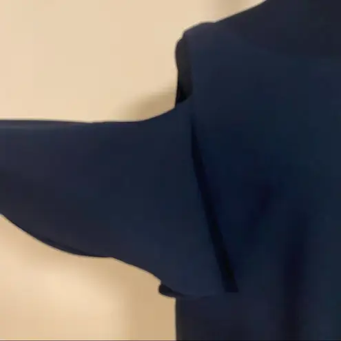 Chelsea28 🛍️ 'Peek-A-Boo' Cold Shoulder Black Shift Dress Size XL