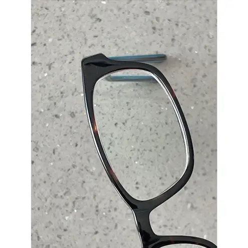 Mayhem MAYO S16 Eyeglasses Frames ONLY Brown Tortoise Blue Stripe Flex 49