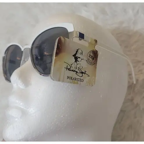 Panama Jack Polarized Women's Sunglasses White and Silver New