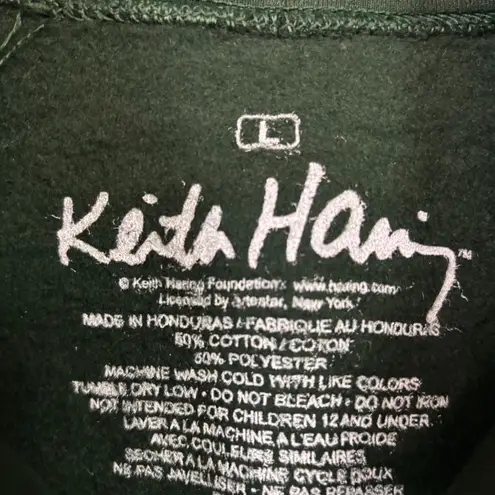 Keith Haring Artwork Collage Hoodie Size Large