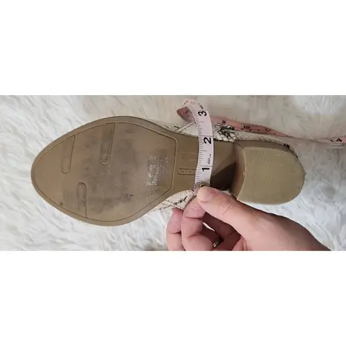 Fergalicious Size 9 Snakeskin Women Ankle Boots 3 inch Heels