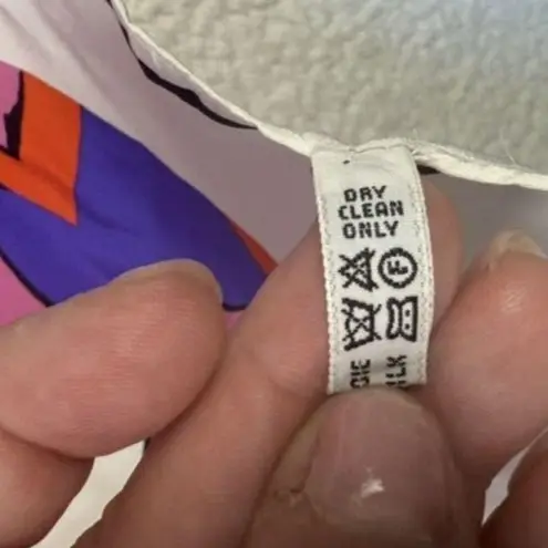 Pierre Cardin Vintage Scarf Womens Large Multicolor Abstract 100% Silk Italy 80s