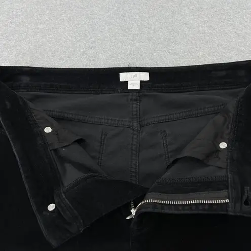 J.Jill Suede Ankle Legging Ankle Pants Black Women Size Small Classic Preppy
