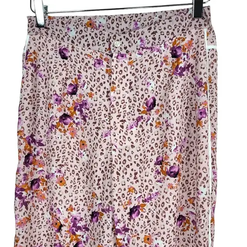 RESA x Revolve Cali Animal/Floral Print Casual Trousers in Pink/Multicolor Pink