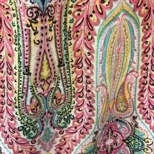 Win win Paisley half sleeve lace tunic sz s/m boho hippie casual y2k 90s concert