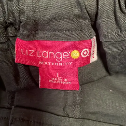Liz Lange maternity size L black shorts