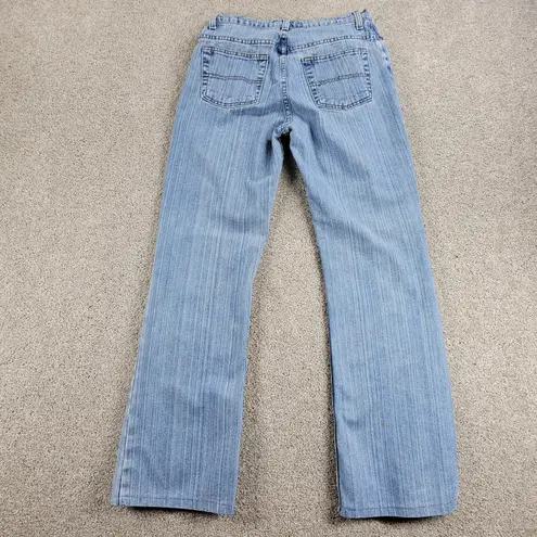 Faded Glory Womens Jeans 4 Blue Light Wash Wide Leg Cotton High Rise Denim Y2K