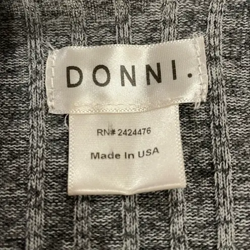 Heather brushed grey ribbed poncho cape wrap layering large open front scarf Gray Size undefined