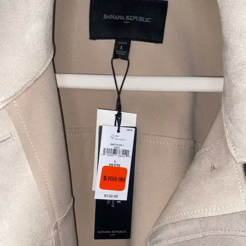 Banana Republic Tan Vegan Suede Jacket