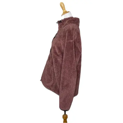 VS PINK Teddy Fleece Half Zip Pullover Sweater Sweatshirt Jacket Size Medium