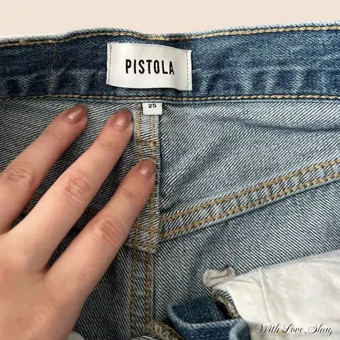 Pistola EUC  high waisted distressed denim shorts