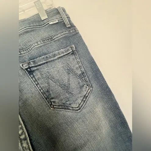 MOTHER Denim The Fly Cut Stunner Ankle Fray Jeans Night Sz 27 – Brand New Blue
