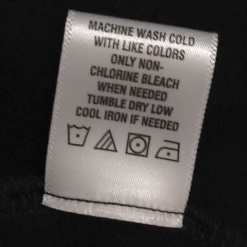 CeCe Womens Tank Top Black Sleeveless Peter Pan Collar Stretch Ruffles M New