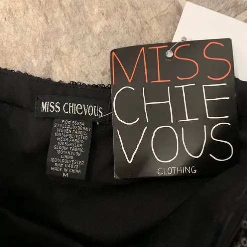 Miss Chievous NWT high low formal sequin dance & holiday dress