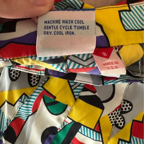 Vintage 1980’s | Tail Art Pop Skirt Pleated Schoolgirl Mini Skirt Tennis | XS Red