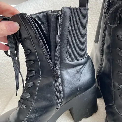 Rouge Helium Black Platform Boots 10 40