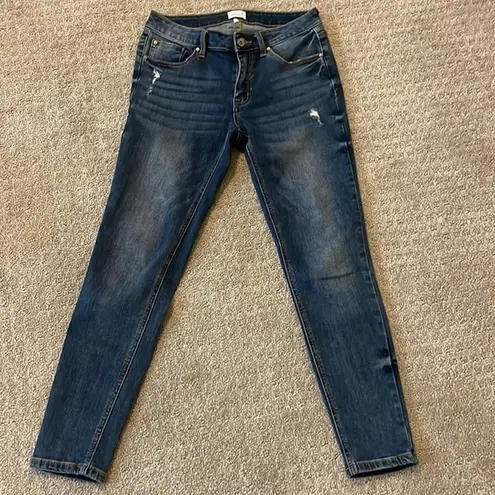 Special A Medium Wash Factory Distressed Skinny Jeans