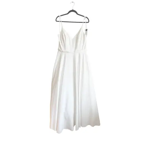 Mac Duggal Ivory Classic Bride Taffeta Ballgown V