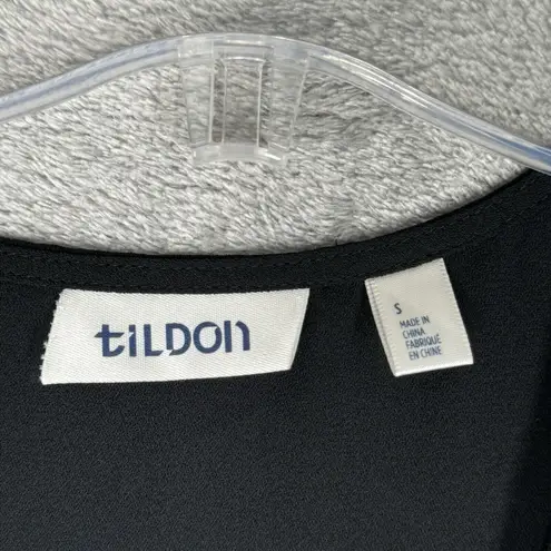 Tildon Dress Womens Small Black Shift Dress Preppy Casual Neutral Minimalist