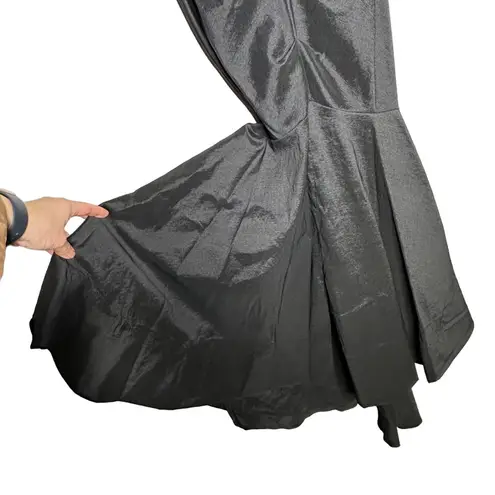 XScape Off the Shoulder Cap Sleeve Stretch Taffeta Dress Size 2 Black Formal