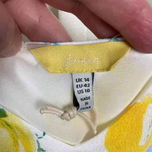 Joules Lemon Tree Print Kyra Tank Blouse Sz.10 NWT