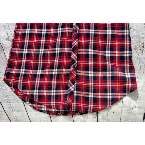 Sans Souci Red Plaid Shirtdress