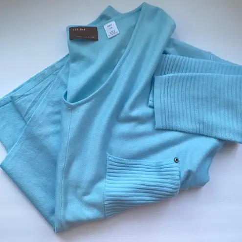 Kerisma  soft baby blue loose pocket sweater, size S/M