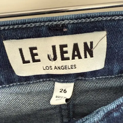 Le Jean Women’s 26 Bella Ankle Flare Dark Wash Jeans Blue