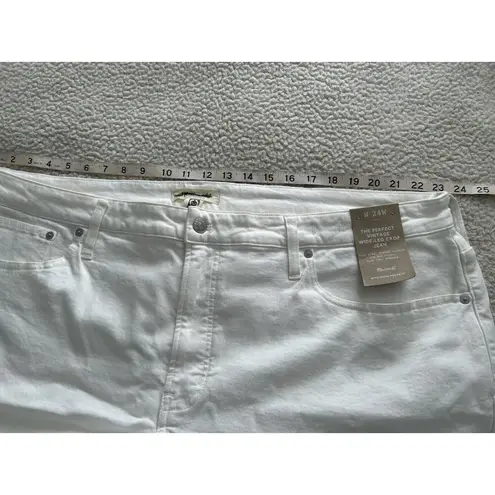 Madewell  The Perfect Vintage Wide-Leg Crop Jeans in Vintage Canvas Size 24W