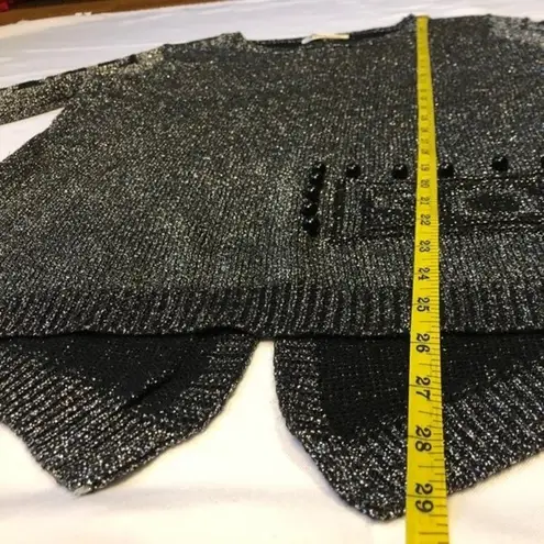 Black & Silver Metallic Rear Button