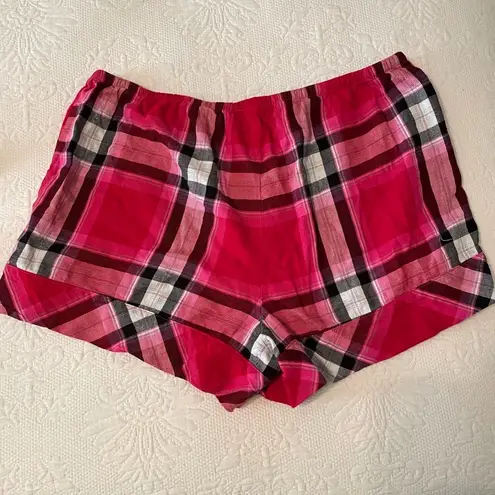 Victoria's Secret Victoria Secret Pink Plaid Pajama Set Top and Shorts Medium EUC Soft Sexy