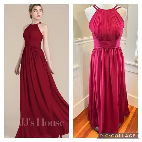 JJ's House A-line Scoop Floor-Length Chiffon Prom or Bridesmaid Dress