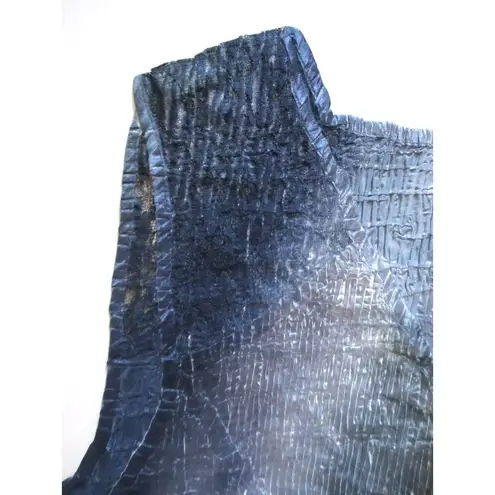 NWT KOMAROV Petite Crinkle Tie Dye Lace Trim Sleeveless V