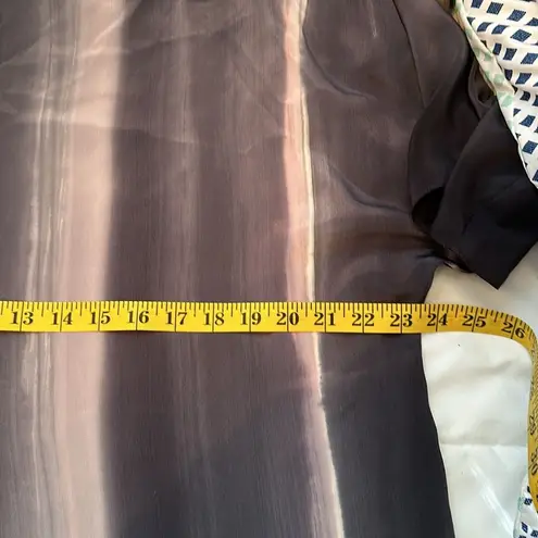 Vintage Susan D’Vincent Hand painted Silk Tunic White Size L