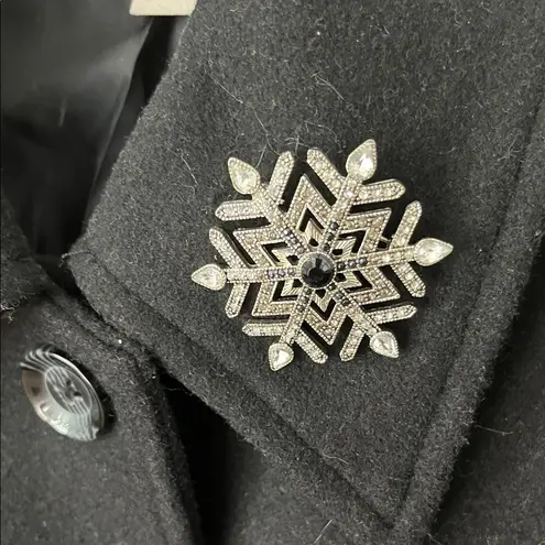 Woman Within Black Pea Coat Women's Long Coat