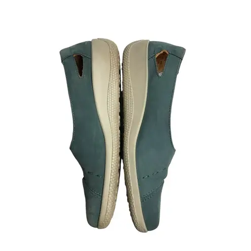 Hotter Comfort Concept Bliss Mary Jane Flats Shoes Size 7 Blue Leather Soft