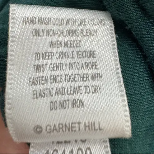 Garnet Hill Womens Cotton Gauze Maxi Dress XS Green Leafs Long Swim Cover