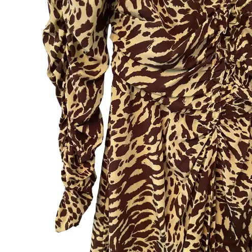 A.L.C. Marcie Silk Long Sleeve Ruched Mini Dress - Size 6 752J