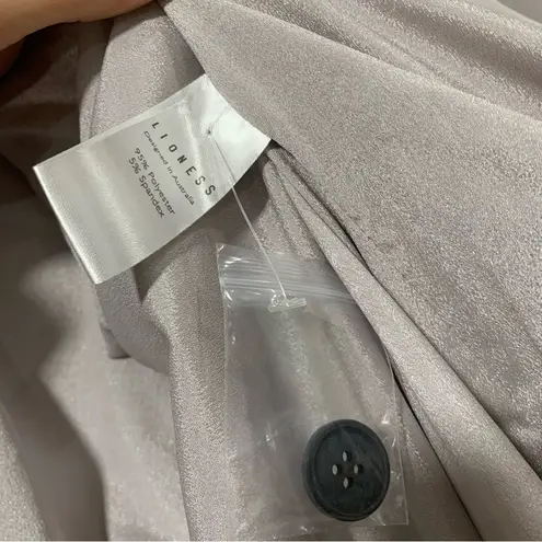 LIONESS  Wyoming Oversized Blazer Jacket in Grey - Size XXL