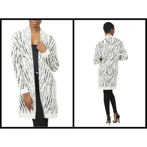 Love Token ππ Betty Open Front Cardigan ~ Ivory & Black NWT