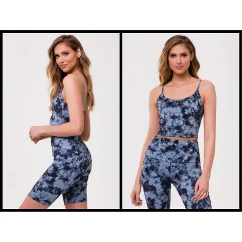Onzie ππ Belle Cami Crop Top ~ Moonstone Acid Wash Tie-Dye S/M NWT