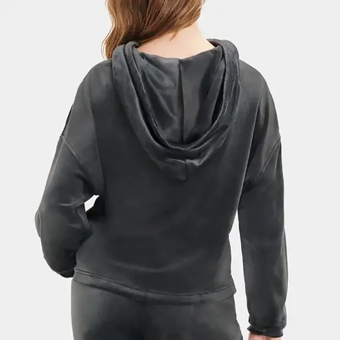UGG Belden Velvet Fleece Hoodie Ink Black