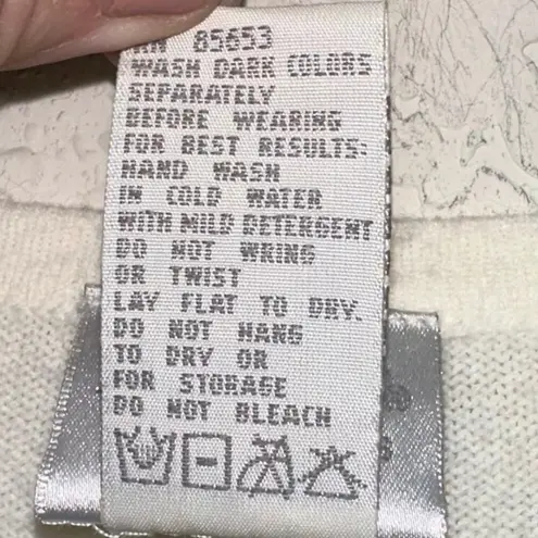 Koret Petite Cream Soft Button Front Cardigan with Pearls Size undefined