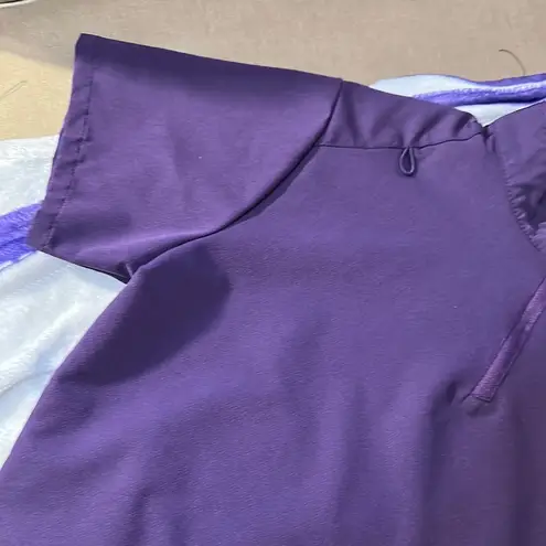 Purple Short Sleeve Zip