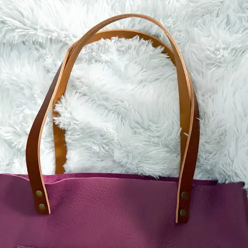 PORTLAND LEATHER | Unicorn Iris Tandles Light Brown Tan Handles | Medium Pink